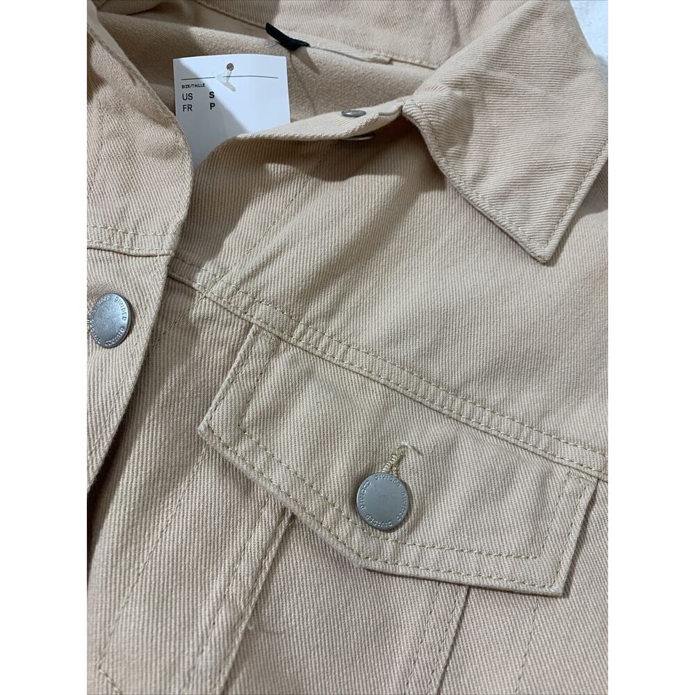 H&M Divided Denim Jacket Mens Size S Beige Womens - Picture 5 of 5